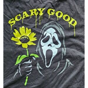 Ghost‎ Face Scary Good T-Shirt Halloween Oversized Sunflower Tee Horror Scream